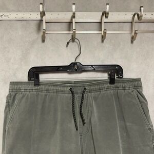 Bear Bottom Shorts Men 2XL - 7" Green Woven Chino Lightweight Pull On Active 38